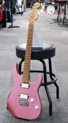 Charvel Guitars - Pro-Mod DK24 HH 2PT CM, Caramelized Maple Fingerboard - Satin Burgundy Mist 2